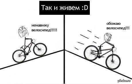 Так и живём )   велосипед, покатушки