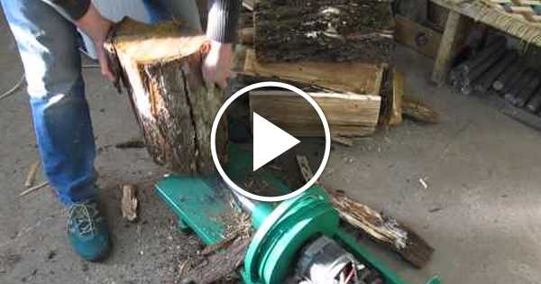 Как сделать дровокол из стиральной машины